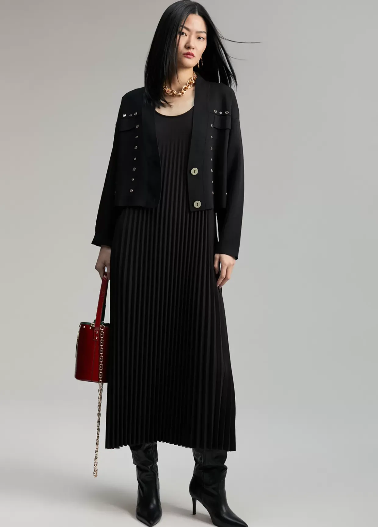 Cárdigan detalle espejos