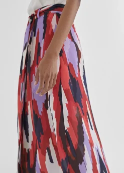 Falda fluída estampada