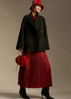 Falda plisada monograma