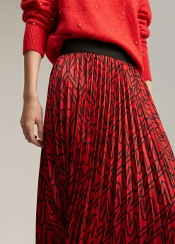 Falda plisada monograma