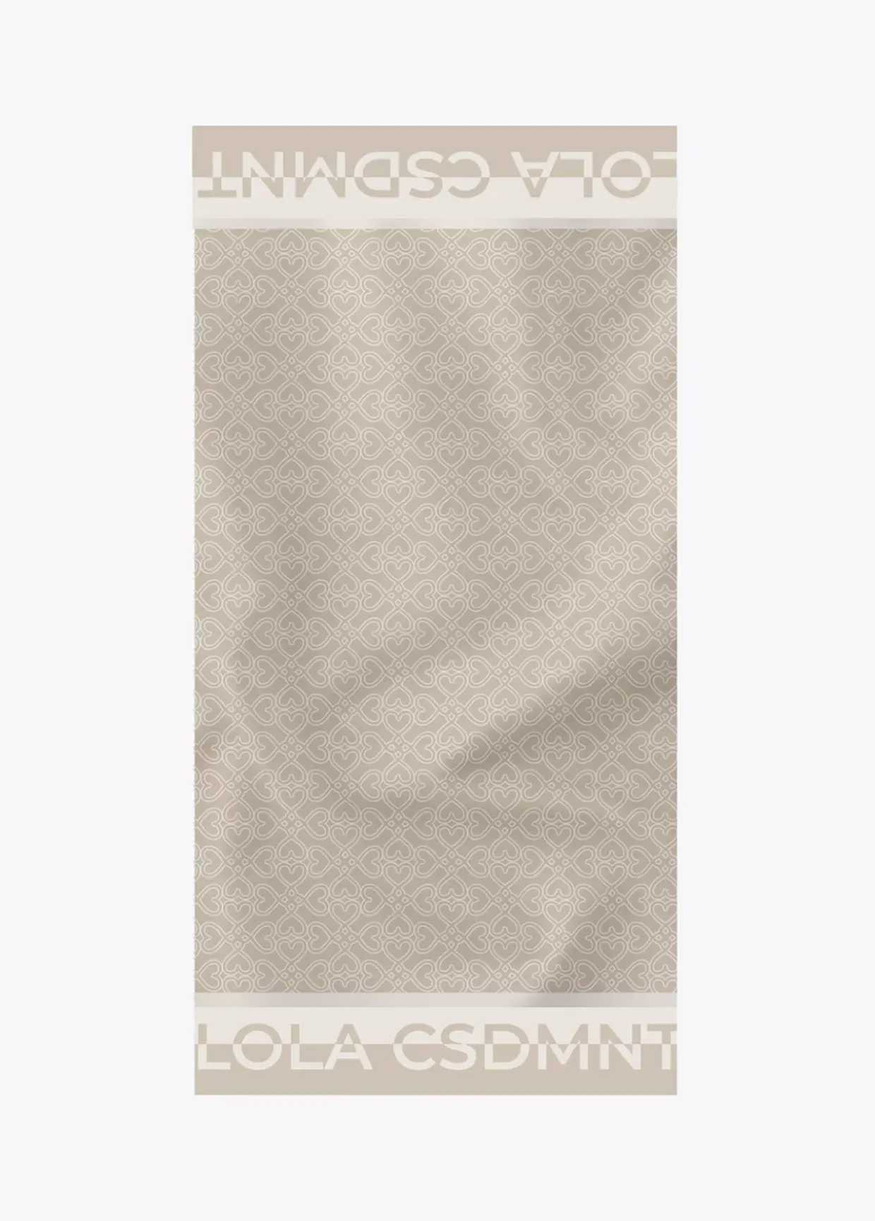 Fular crudo corazones infinitos