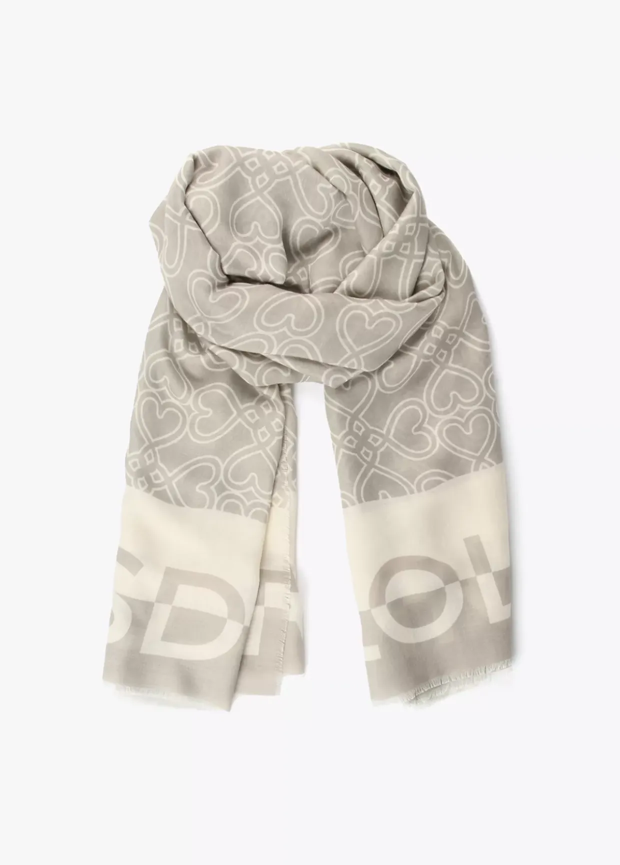 Fular crudo corazones infinitos