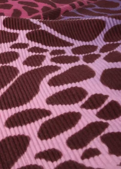 Fular plisado animal print