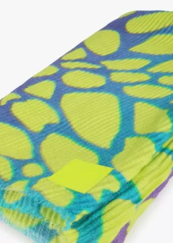 Fular plisado animal print