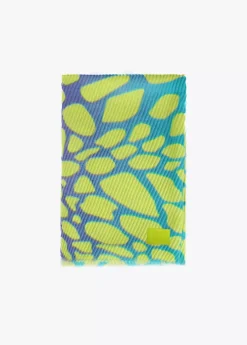 Fular plisado animal print
