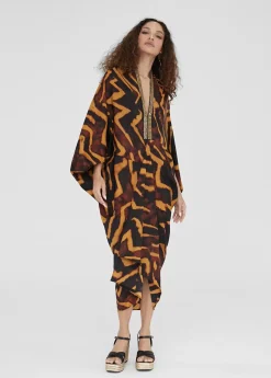 Kimono estampado en cebra