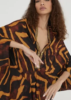 Kimono estampado en cebra