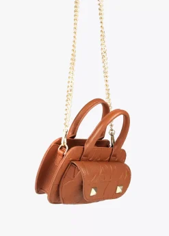 Mini bandolera con logo grabado