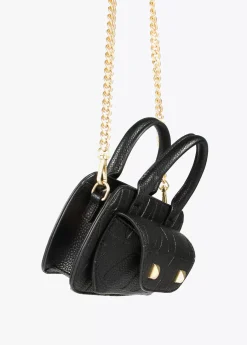 Mini bandolera con logo grabado