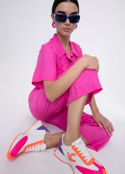 Pantalón cropped monocolor