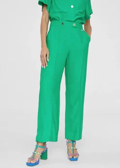 Pantalón cropped monocolor