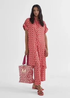 Pantalón cropped monograma