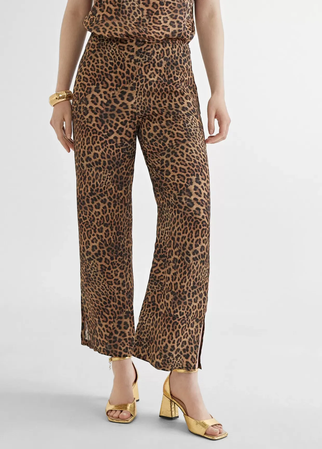 Pantalón culotte animal print