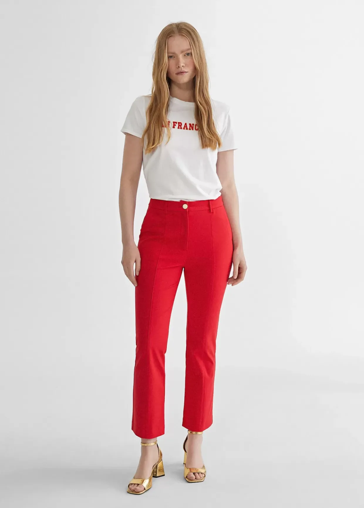 Pantalón de punto campana