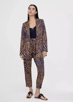 Pantalón jogging estampado cebra