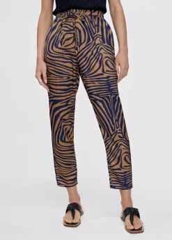 Pantalón jogging estampado cebra