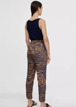 Pantalón jogging estampado cebra