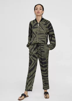 Pantalón jogging estampado cebra