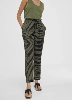Pantalón jogging estampado cebra