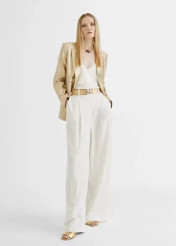 Pantalón pinzas fluido