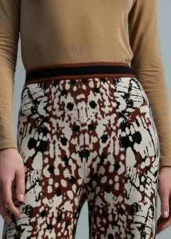 Pantalón punto animal print