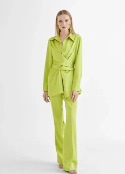 Pantalón recto fluido