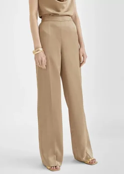 Pantalón recto satinado