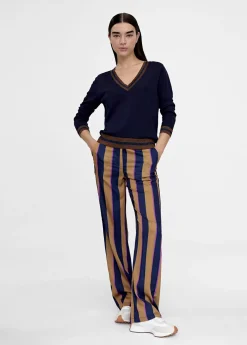 Pantalén satén rayas