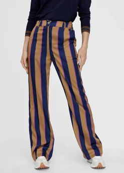 Pantalén satén rayas