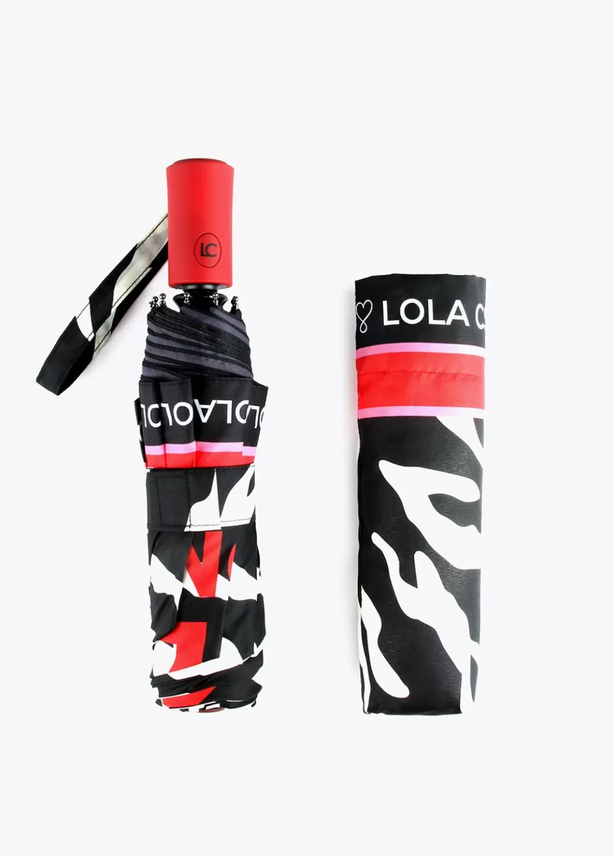 Paraguas pequeño automático print cebra| Lola Casademunt