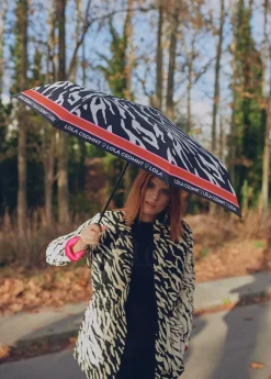 Paraguas pequeño automático print cebra| Lola Casademunt