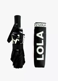 Paraguas pequeño automático logo | Complementos | Lola Casademunt