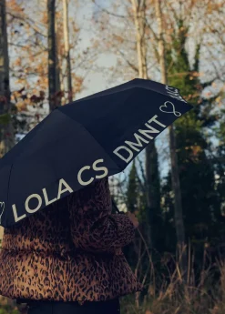 Paraguas pequeño automático logo | Complementos | Lola Casademunt