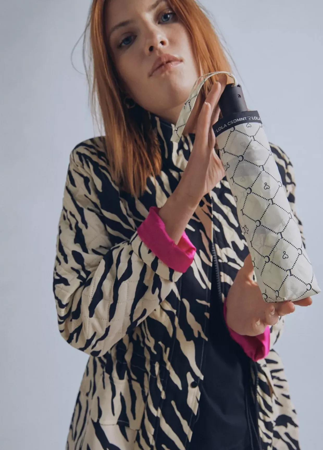 Paraguas pequeño automático logotipado | Lola Casademunt