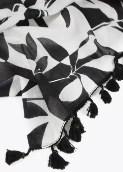 Pareo blanco y negro.