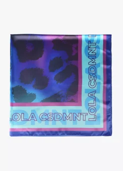 Pañuelo animal print azules