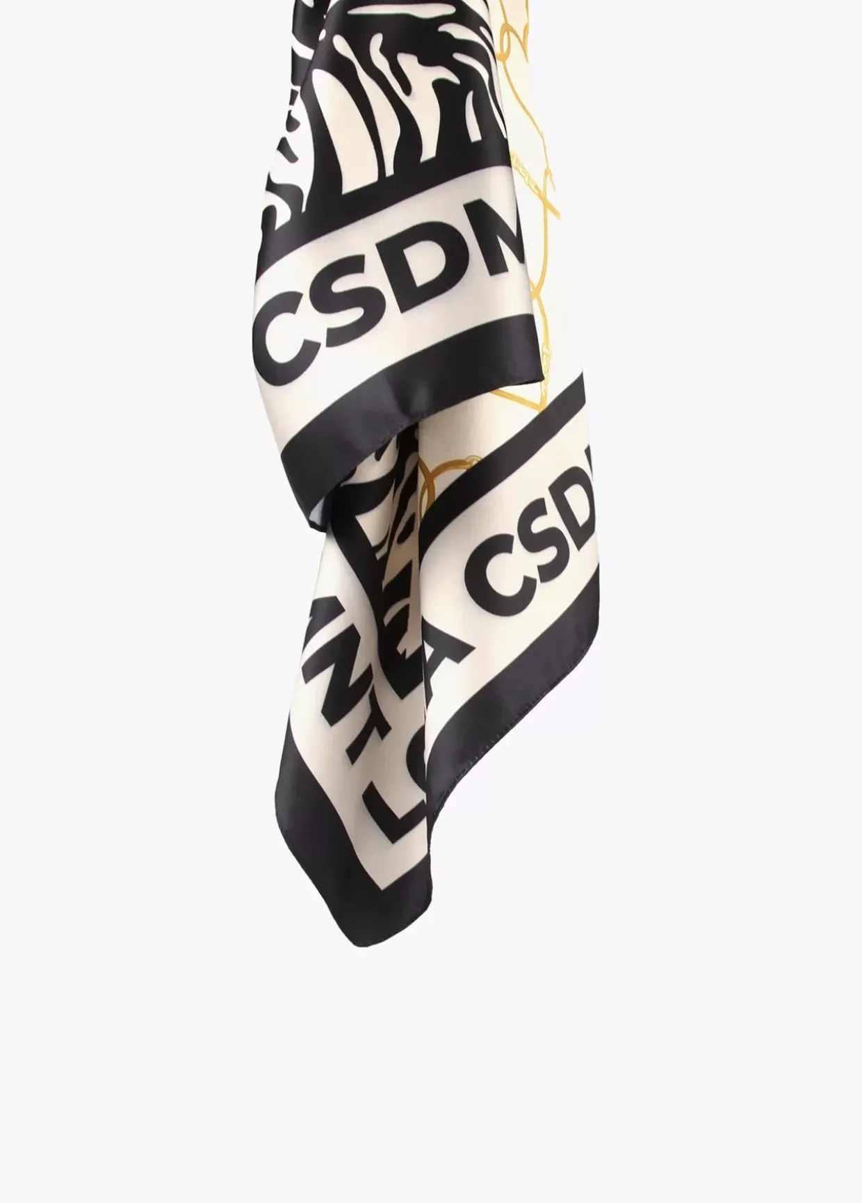 Pañuelo satinado animal y corazones