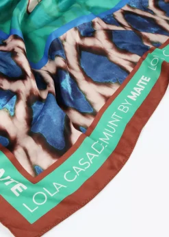 Pañuelo verdes y azules