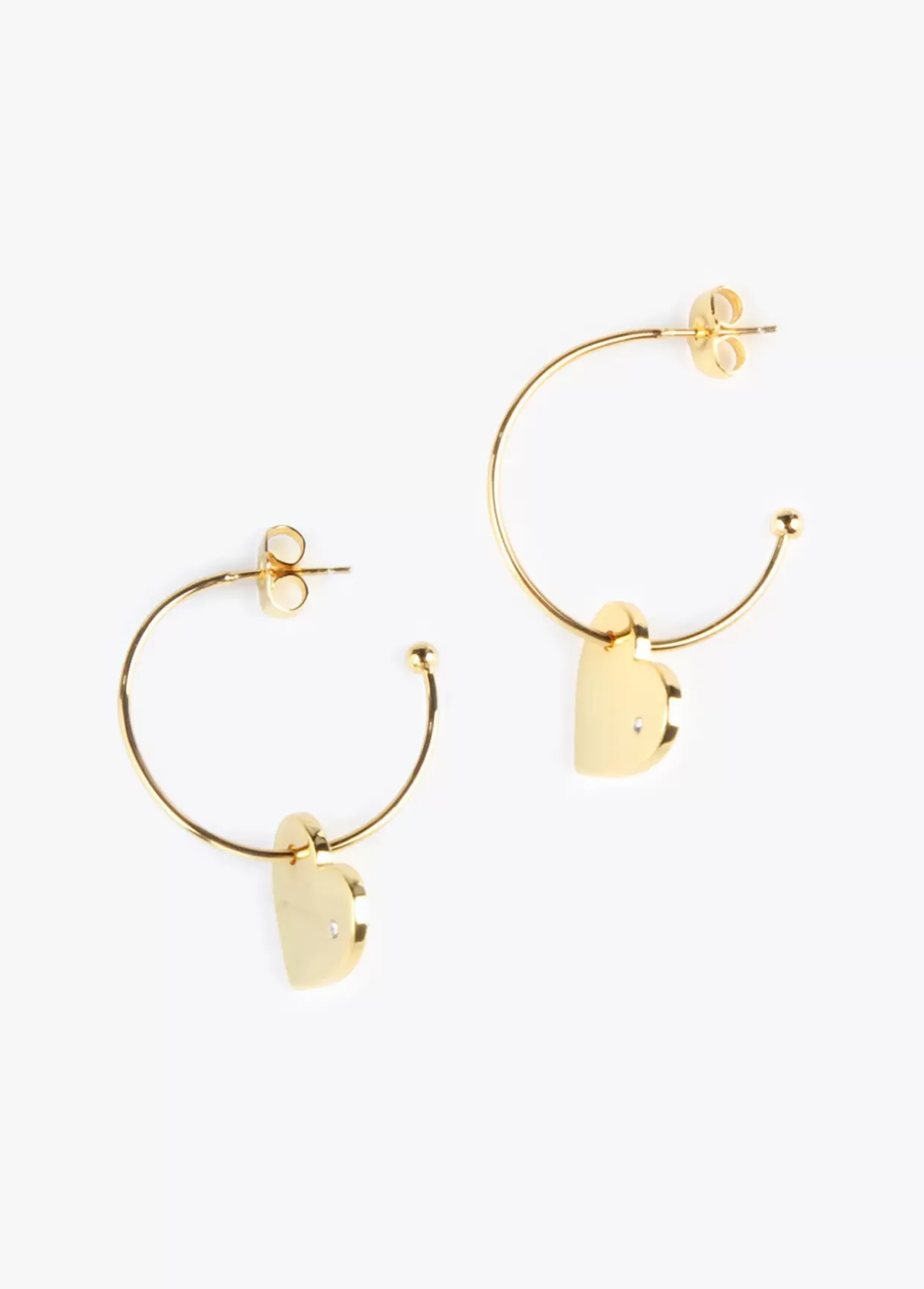 Pendientes aro con corazón