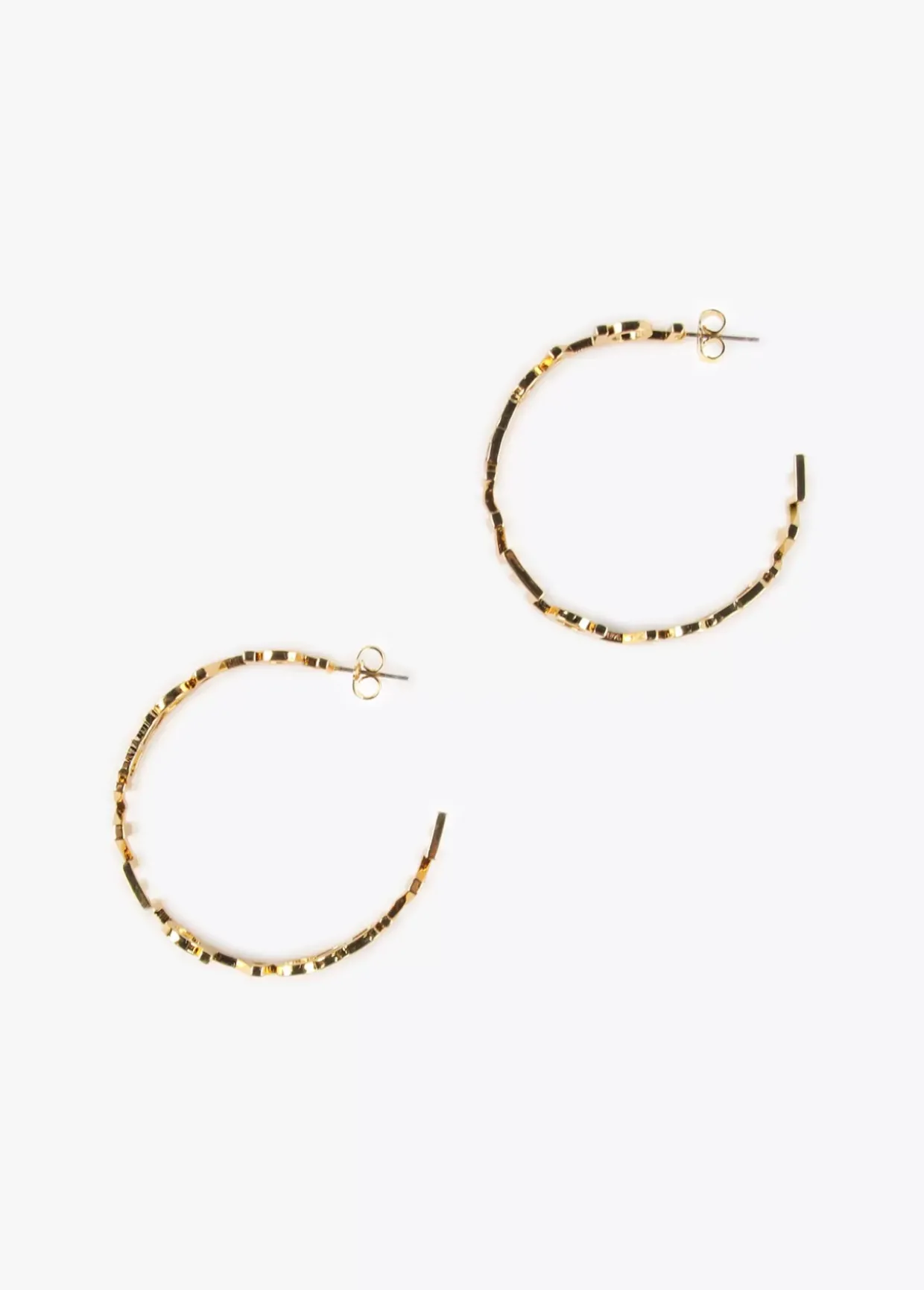 Pendientes aro logotipado