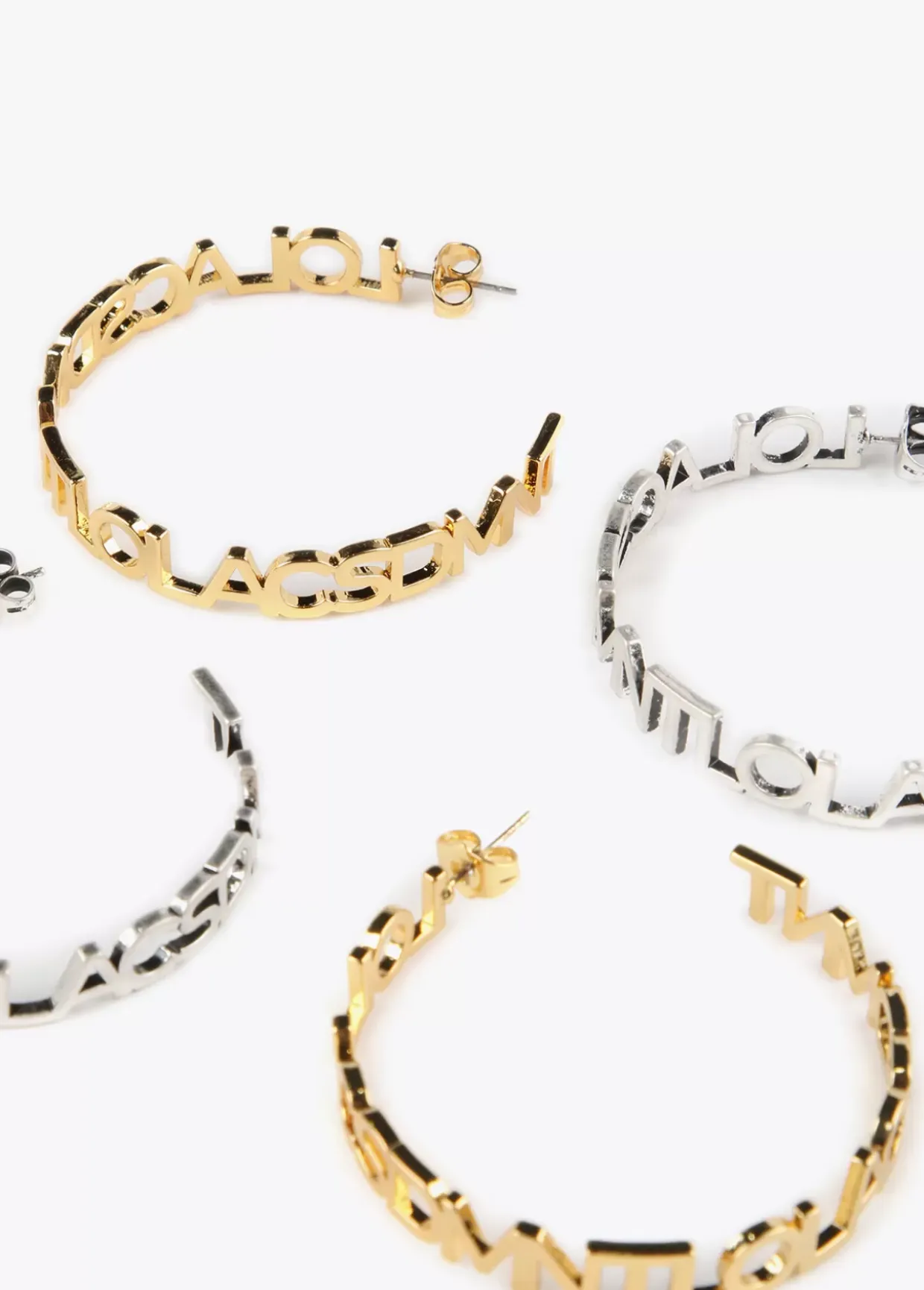 Pendientes aro logotipado