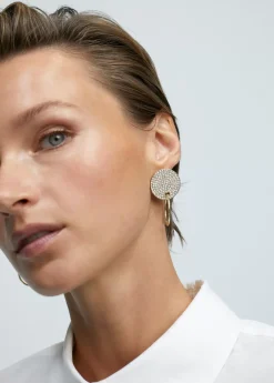 Pendientes botón y aro