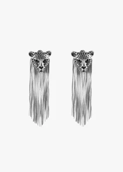 Pendientes cabeza de leopardo