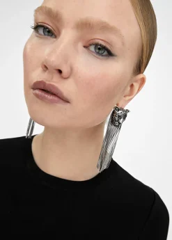 Pendientes cabeza de leopardo