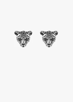 Pendientes cara leopardo