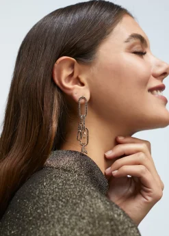 Pendientes colgantes y cristales