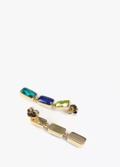 Pendientes cristales de colores