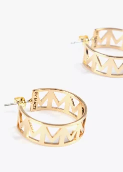 Pendientes de aro con letras