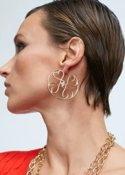 Pendientes de aro dorados