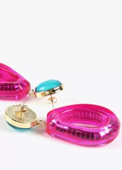 Pendientes dos piezas de colores